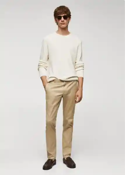 Pantalón Barna Beige Talla 38 Hombre Mango