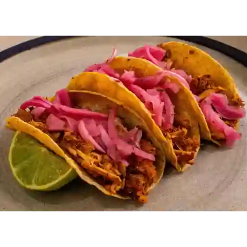 Tacos X3 Cochinita Pibil