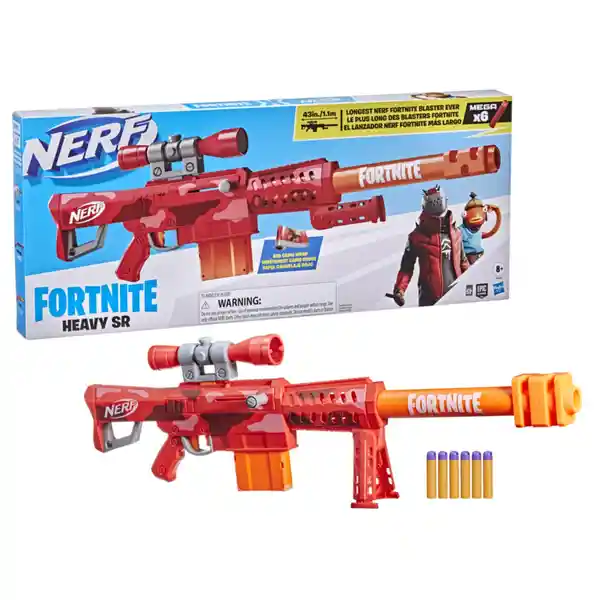 Nerf Lanzador Fortnite Heavy Sr Largo