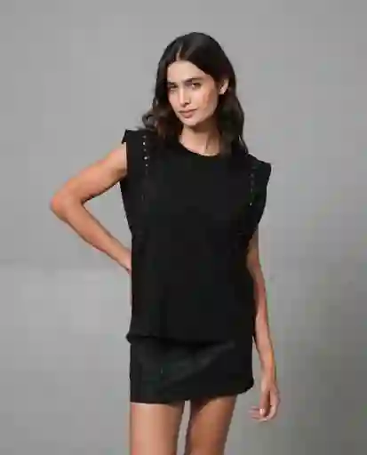 Camiseta Mujer Negro XL 202G017_NEG194004 Rifle