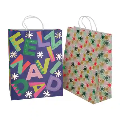 Set 2 Bolsas Navidad Diseño 0012