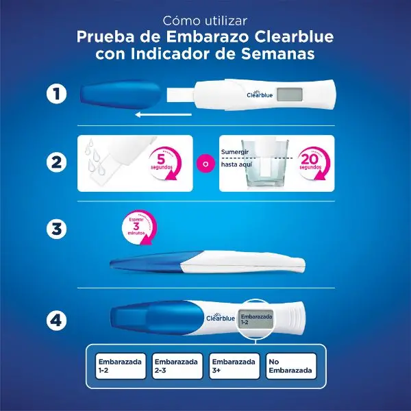 Clearblue Prueba de Embarazo Digital con Indicador de Semanas