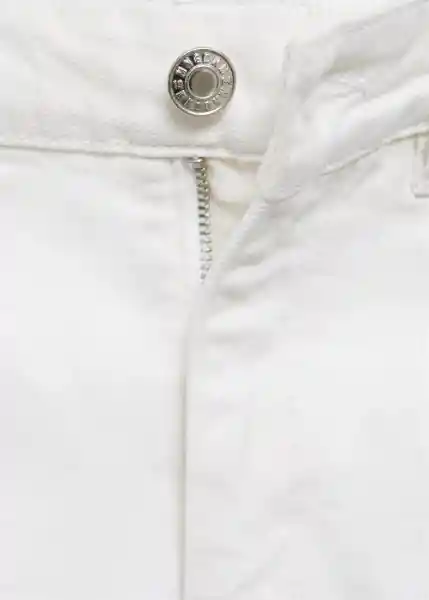 Jean Fiona Blanco Talla 40 Mujer Mango