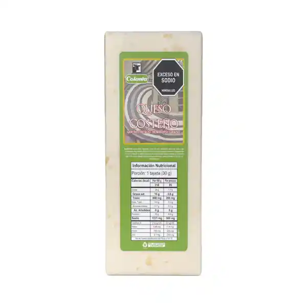 Colanta Queso Costeño Bloque