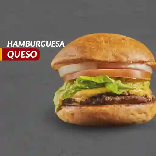 Hamburguesa queso + papas a la francesa