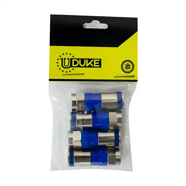 Uduke Pack Terminal Coaxial Fina Intemperie Azul RG56