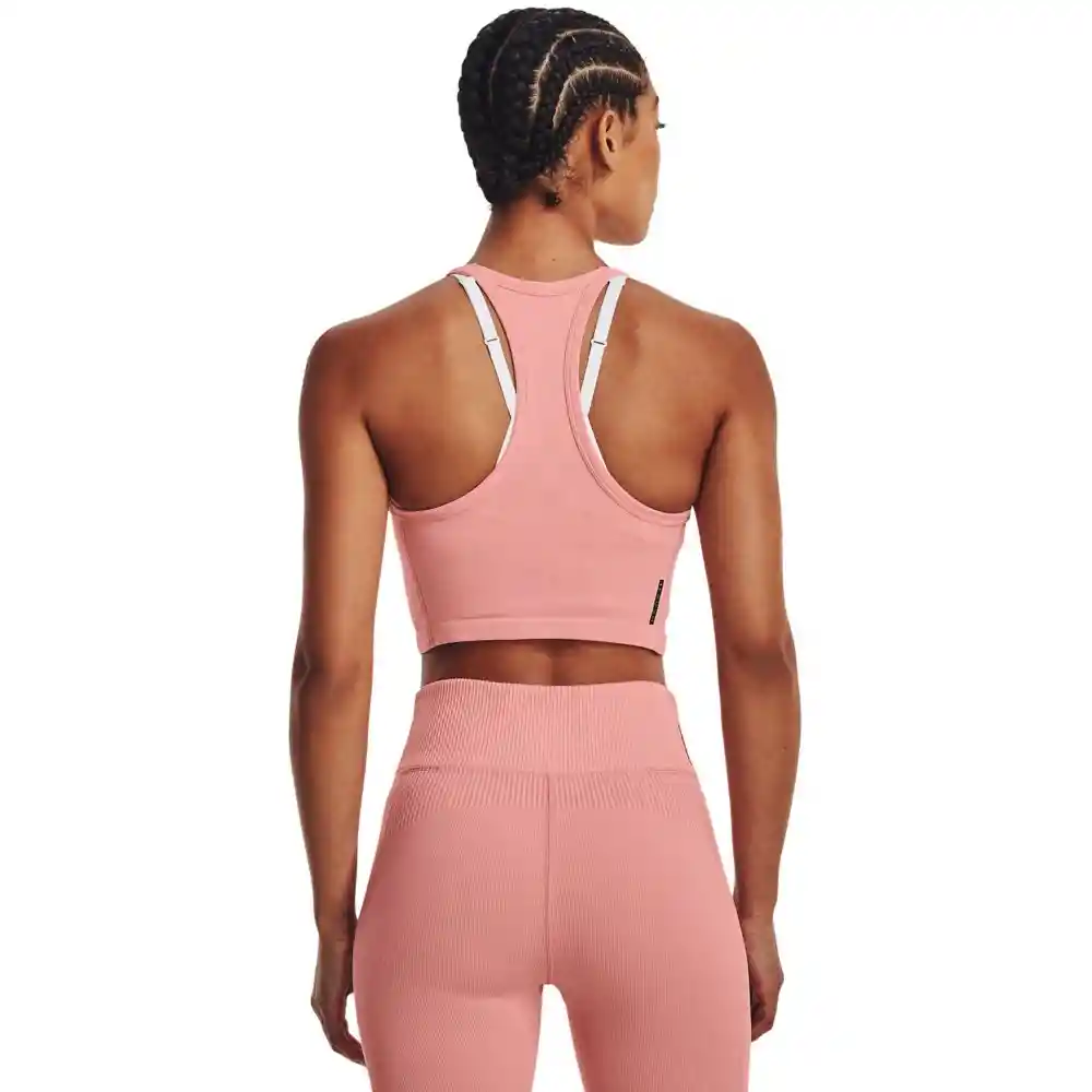 Under Armour Crop Rush Seamless Tank Mujer Rosado SM