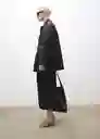 Falda Tulip Negro Talla 36 Mujer Mango