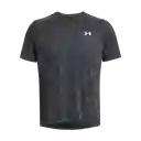 Under Armour Camiseta Tech Textured Hombre Negro Talla LG