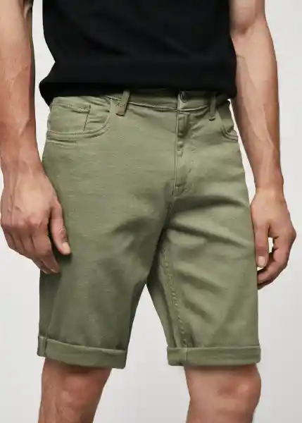 Bermuda Nepto Khaki Talla 36 Hombre Mango