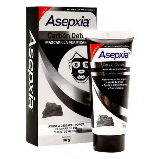 Asepxia Mascarilla Facial Purificante Carbón Détox