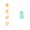 Esponja de Baño de Doble Bola Verde Claro Miniso