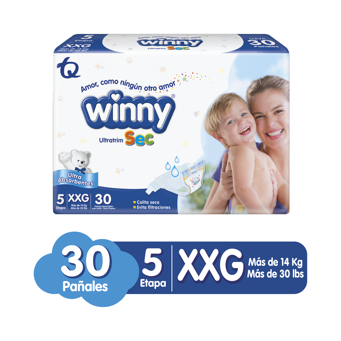 Winny Pañales Ultratrim Sec Etapa 5 x30 Unidades