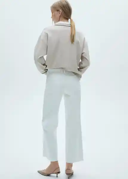 Jean Catherin Blanco Talla 32 Mujer Mango