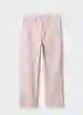 Pantalón Alessia Rosa Pastel Talla 34 Mujer Mango