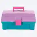 Rimax Caja Vanity Azul/Rosado 14"