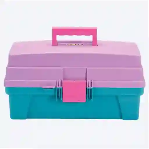 Rimax Caja Vanity Azul/Rosado 14"