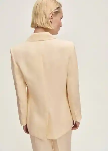 Blazer Americana Brera Vainilla Talla S Mujer Mango