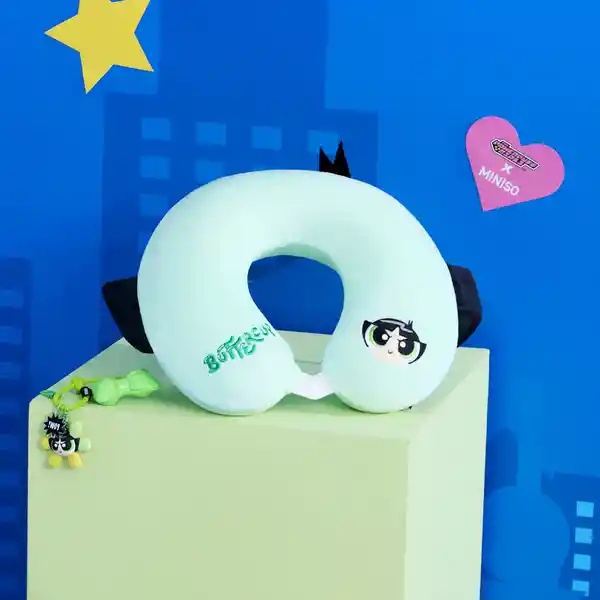 Almohada Viaje Espuma Bellota Las Chicas Superpoderosas Miniso