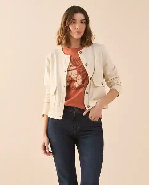Camiseta Naranja Pétalo Medio Talla M 601G011 Esprit