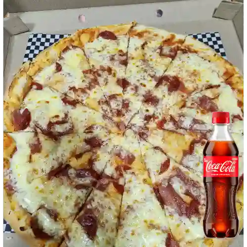 Combo Pizza Peperoni + Coca-Cola Sabor Original 400ml