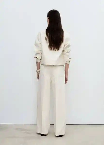 Jean Mara Offwhite Talla 40 Mujer Mango
