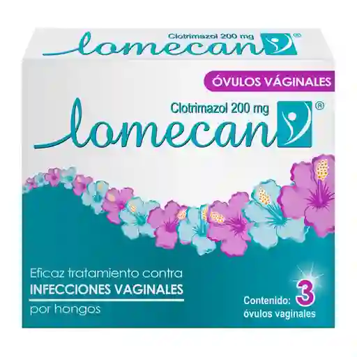 Lomecan V Óvulos Vaginales (200 mg)

