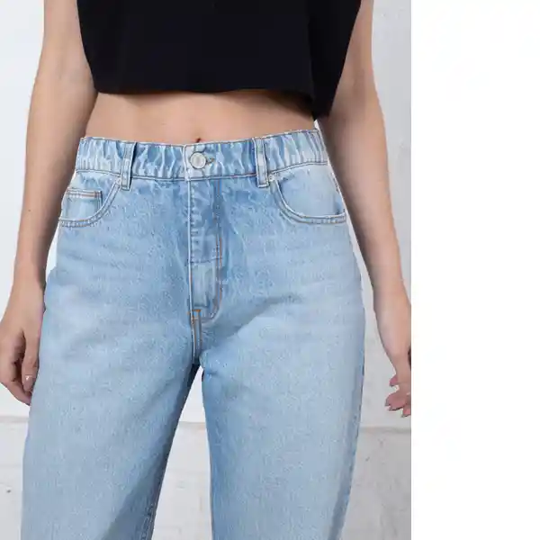 Jean Jack Mujer Azul Indigo Claro Talla 10 492E301 Naf Naf