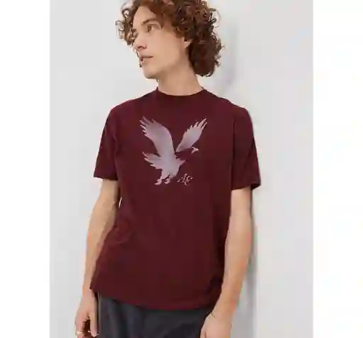 Camiseta Hombre Color Vinotinto Talla Medium American Eagle