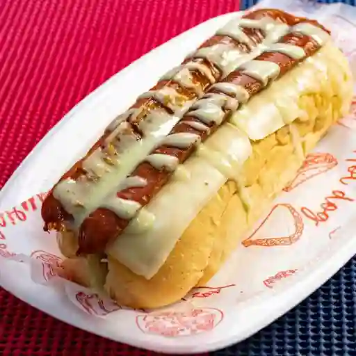 Perro suizo gratinado