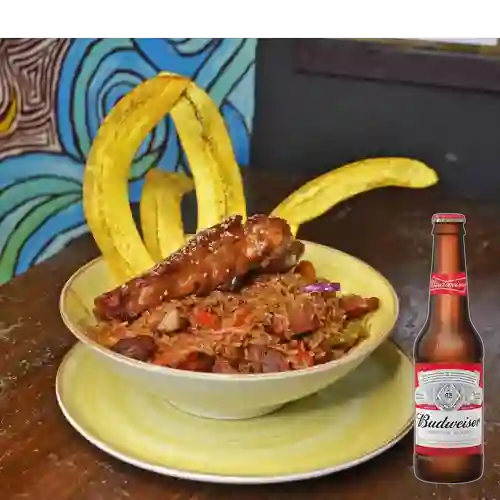 Combo Arroz Al Wok Llanero + Budweiser 330 ml