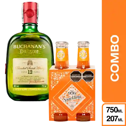Combo Buchanans Deluxe + Mil 976 Agua Tónica Toronja