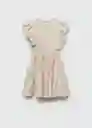 Vestido Laia Offwhite Talla 10 Niñas Mango