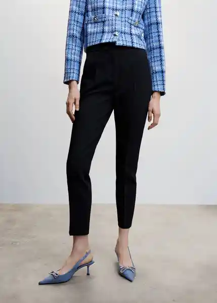 Pantalón Formal Negro Talla 44 Mujer Mango