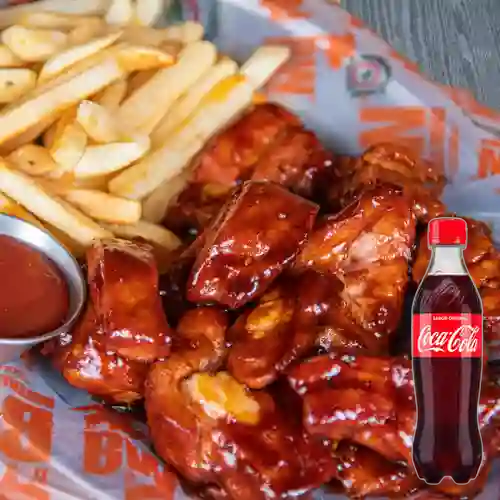Combo Costillas Bbq 250 +Cocacola Orig 400ml