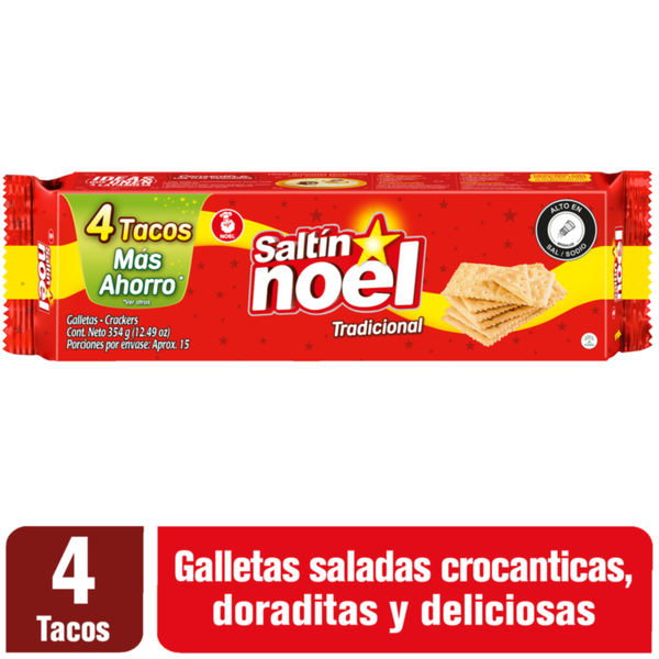Saltín Noel Galleta Salada Tradicional 354 g