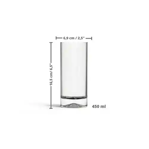 Cristar Vaso Manhatan Largo 15 oz