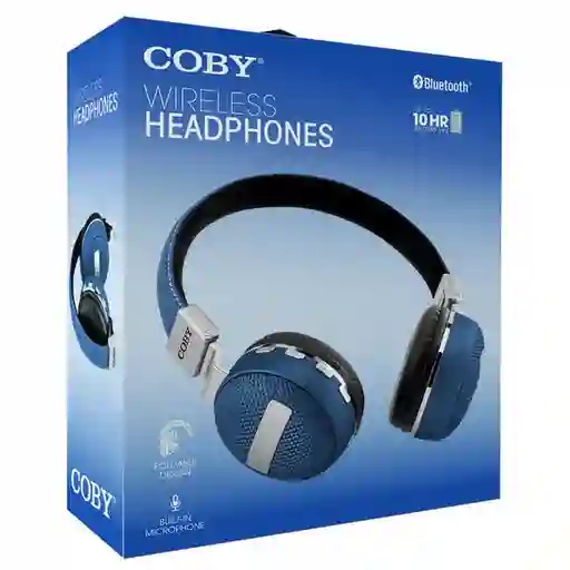 Coby Audífonos Azul Inalámbrico Chbt790Blu