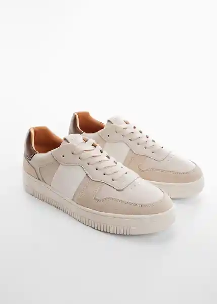 Tenis Deportivos Maxim Beige Talla 42 Hombre Mango