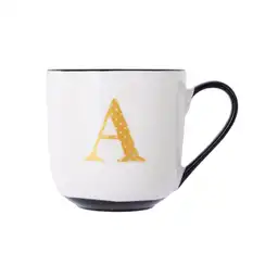 Taza de Cerámica Negra 430 mL Serie Miniso