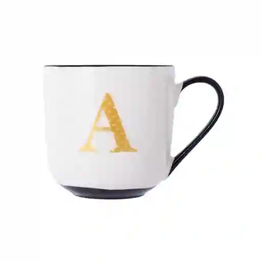 Taza de Cerámica Negra 430 mL Serie Miniso