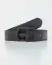 Cinturón Refined Negro Sombrío Ultraoscuro Talla 38 Chevignon