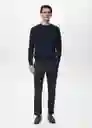 Pantalón Prato Navy Talla 40 Hombre Mango