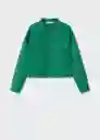 Sudadera Joggi-A Verde Talla S Mujer Mango