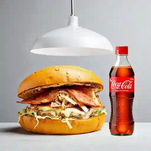 Combo Hamburguesa Fiona +Cocacola Orig 400ml