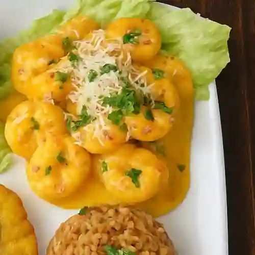 Camarones en Leche de Coco