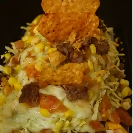 Salchipapa mexicana