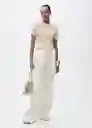 Jersey Bibe Beige Talla M Mujer Mango
