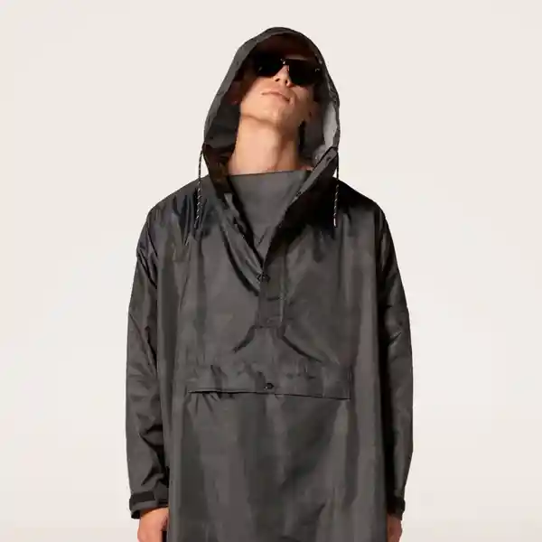 Rainkiss Poncho Black to Black Negro