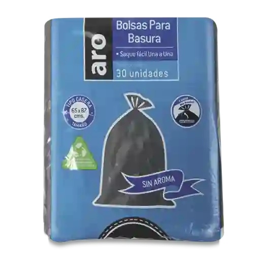 Aro Bolsa de Basura Residencia-Citronela Negra 65 x 87